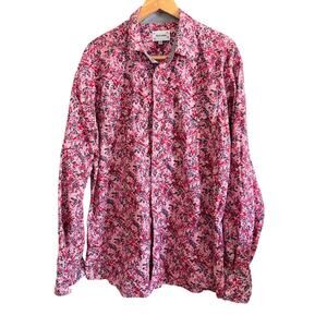 ACE OF DIAMOND | Red Floral Pearl Snap Western Shirt XXXL